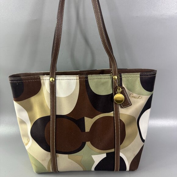 Coach Handbags - Authentic Coach No. 11116 Op Art Sateen Tote